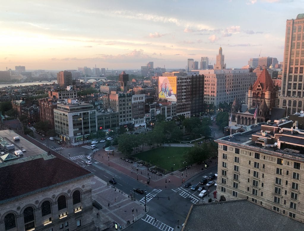 The Boston skyline at sunset. One of the picture perfect moments of 2019. #boston