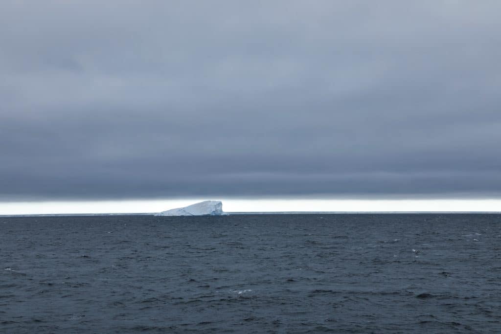 An iceberg in the waters of Antarctica. #antarctica
