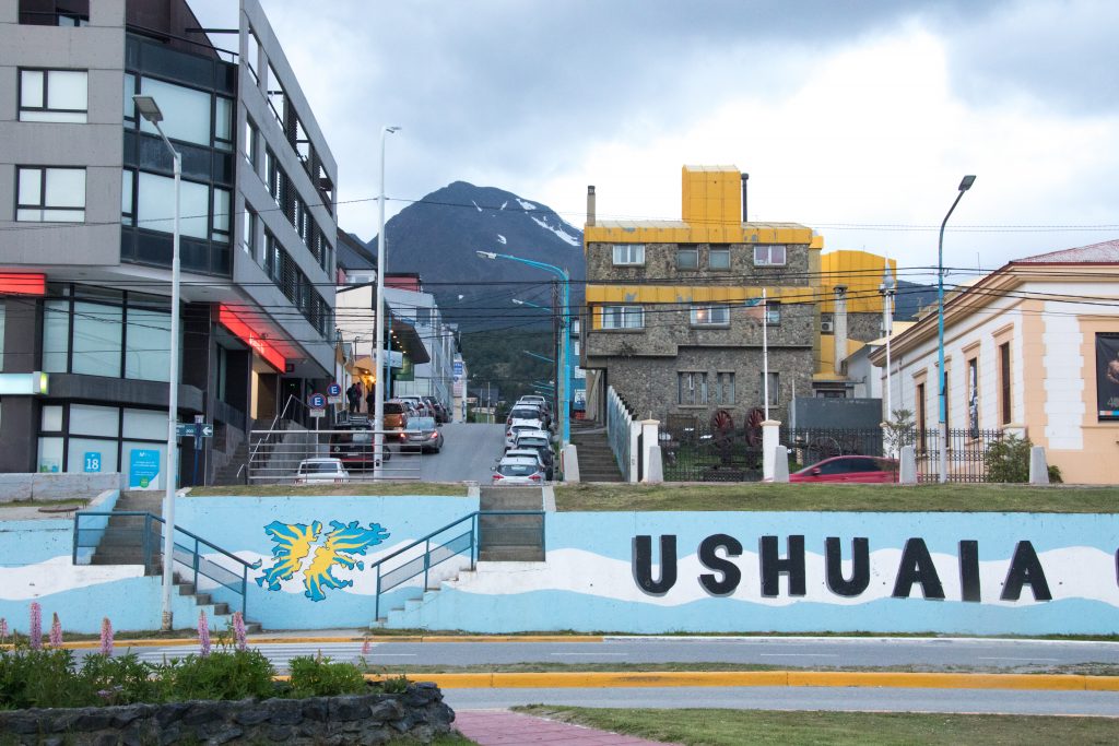 Looking up the hill in Ushuaia, Argentina. #ushuaia
