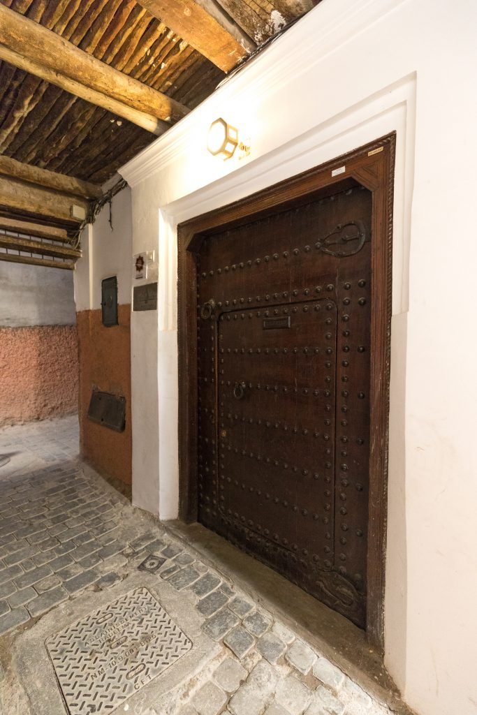 A large wooden door to a riad in Marrakesh. #marrakesh #riad
