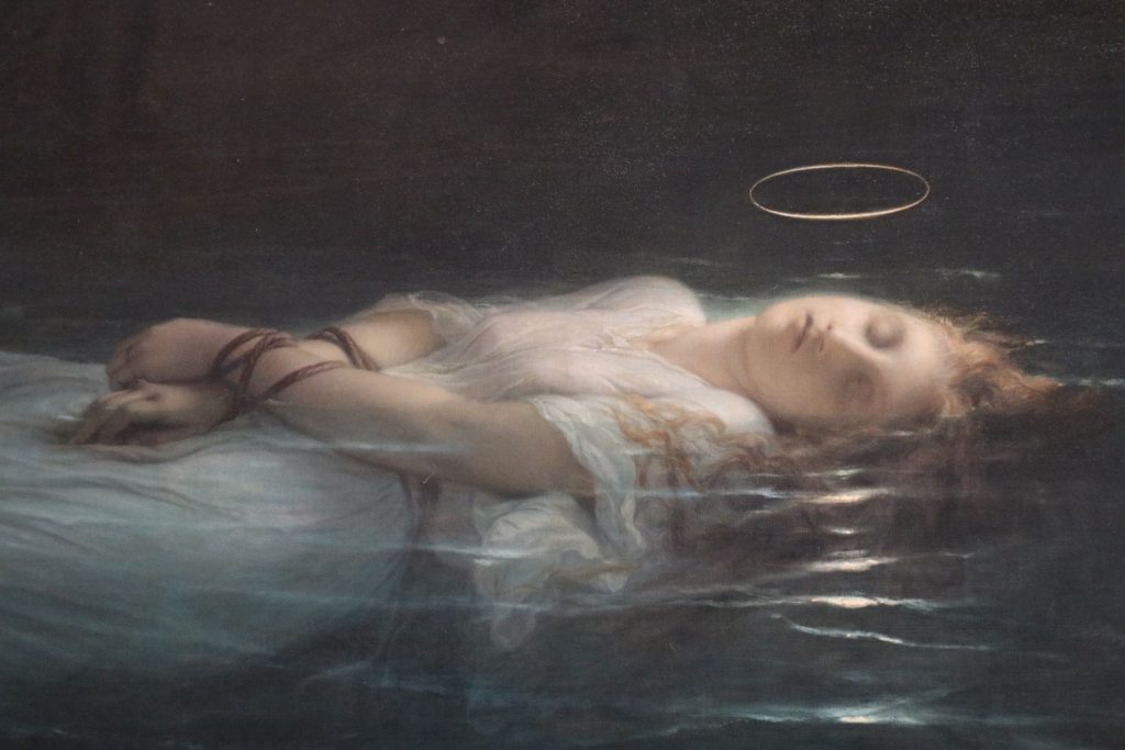 The Young Martyr painting in the Louvre, Paris, France.