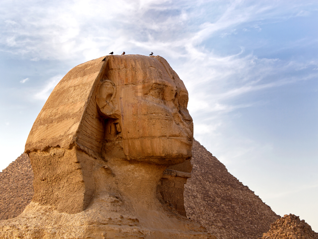 The Sphinx in Egypt.
