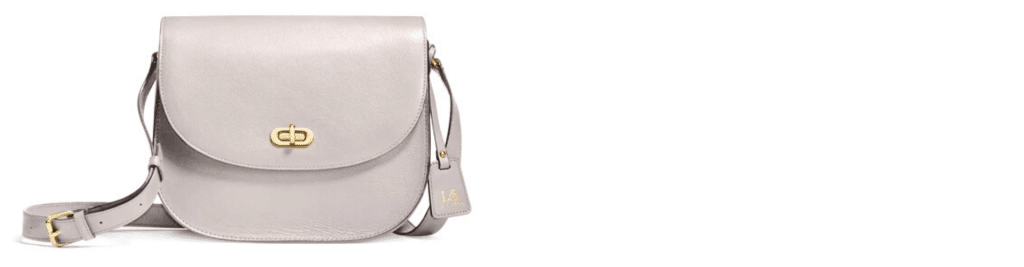 Lo & Sons taupe camera crossbody bag