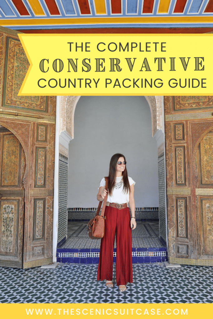 Your complete conservative country packing guide for everything you need to bring for your visit. And, just as important, learn what NOT to wear! #conservativecountrypackingtips