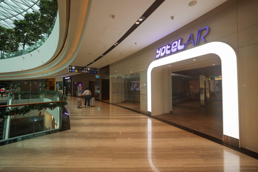The Yotel Air entrance at Changi Airport.