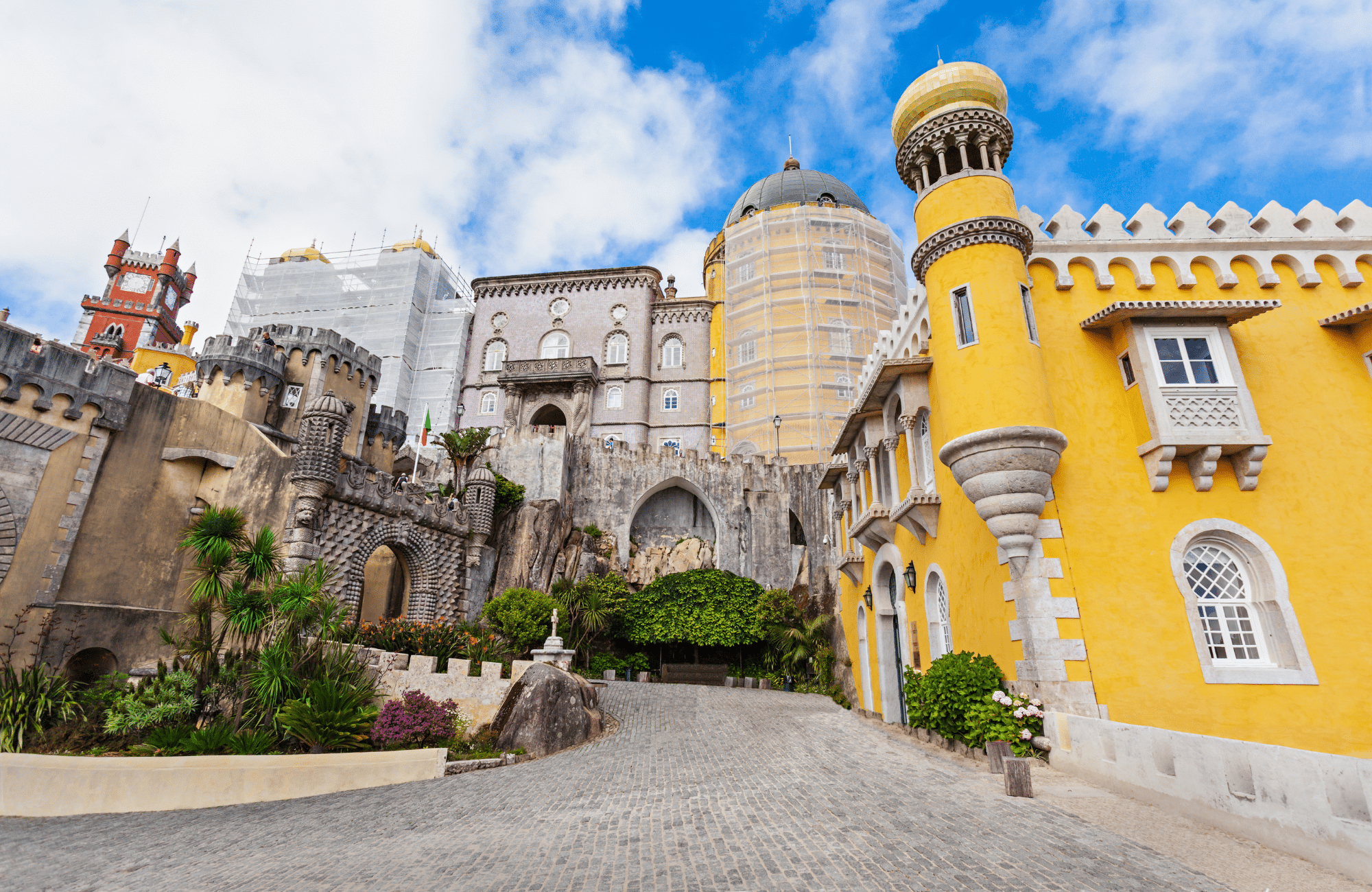 The colorful Pena Palace in Portugal.