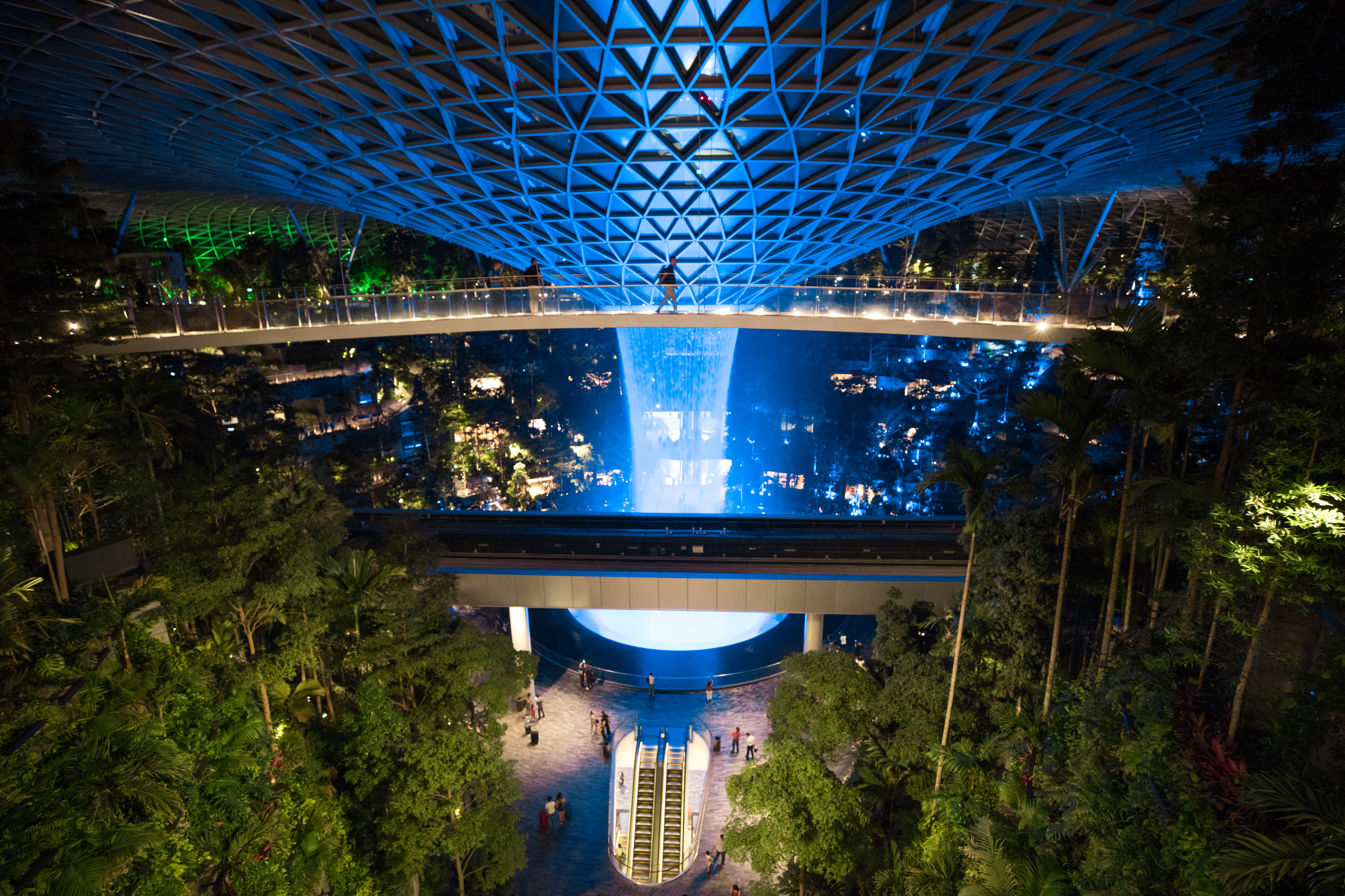 The Rain Vortex at the Changi Airport's Jewel.