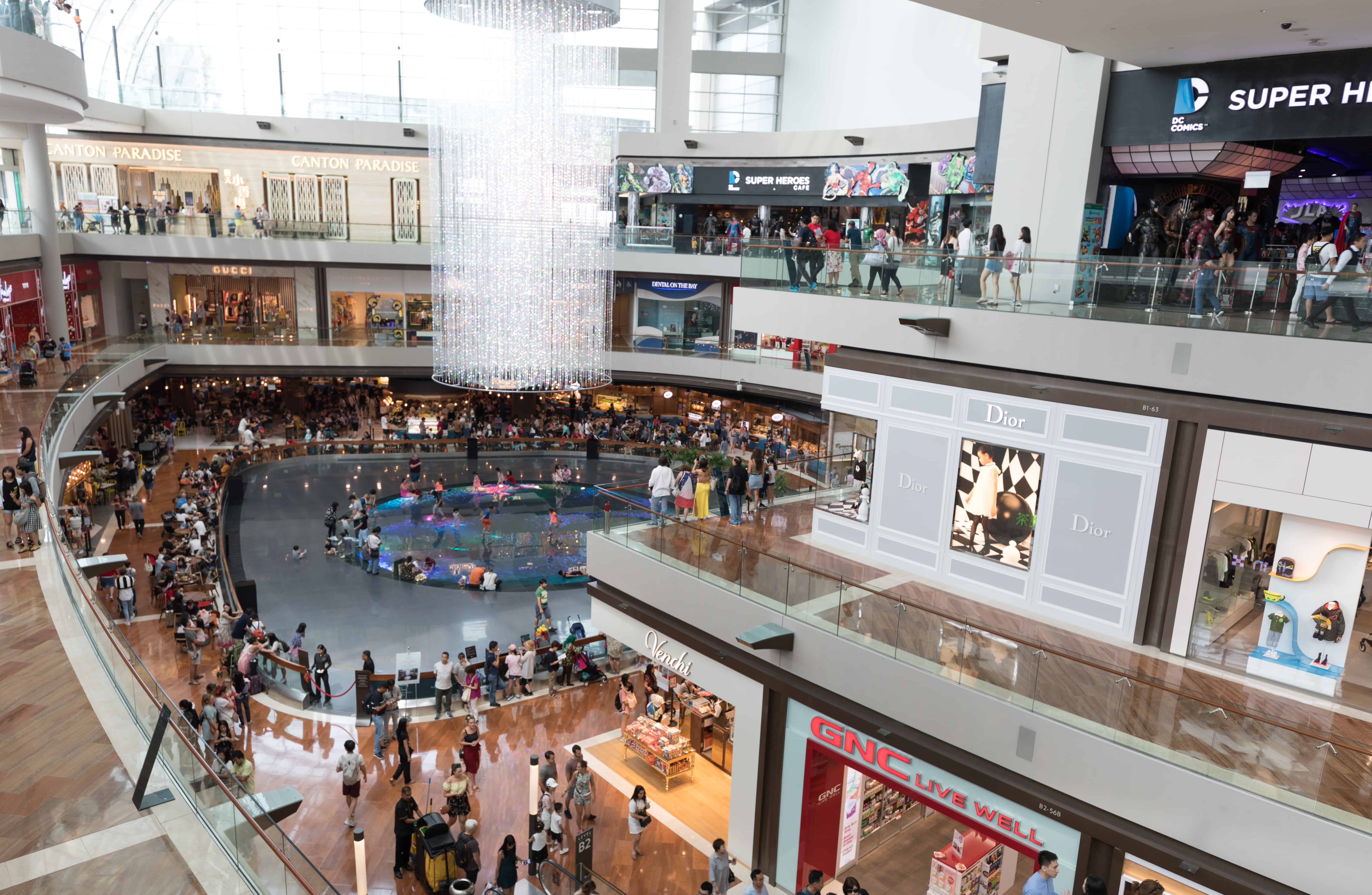 A shopping mall in Singapore